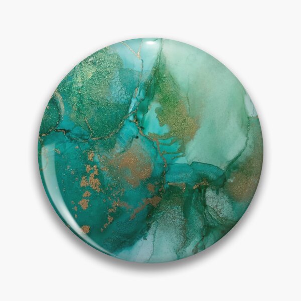 Item preview, Whispy Teal & Gold Abstract designed and sold by Jana M Gray.