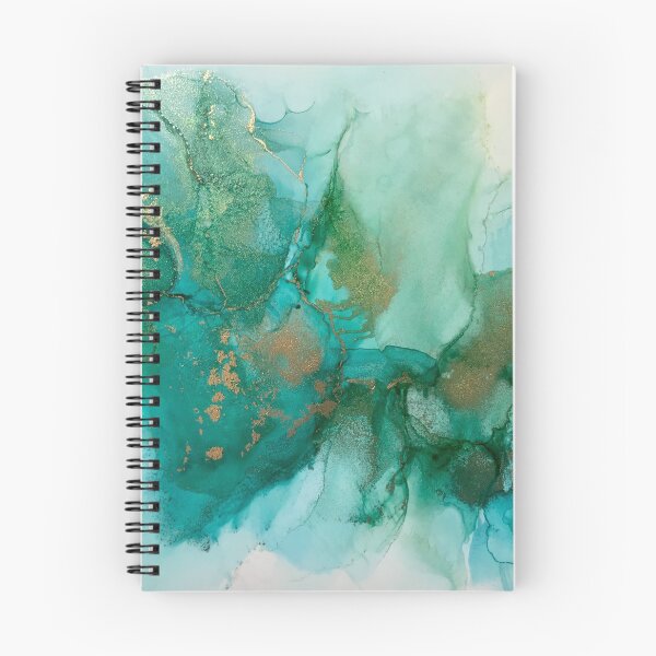 Item preview, Whispy Teal & Gold Abstract designed and sold by Jana M Gray.