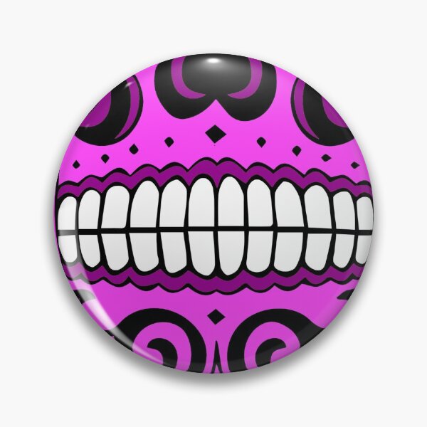 Item preview, Mascarilla calavera mexicana morada designed and sold by Attenea.