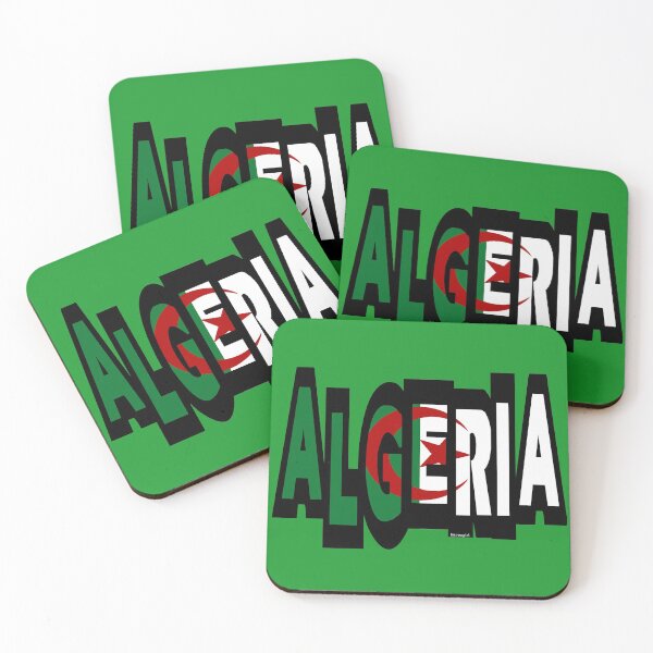 Item preview, Algeria Font with Algerian Flag designed and sold by Havocgirl.