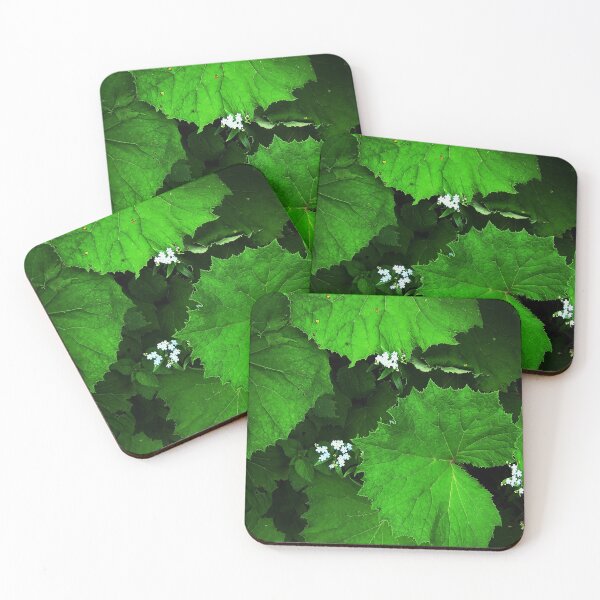 Item preview, Green leaves and white flowers. designed and sold by bernd49.