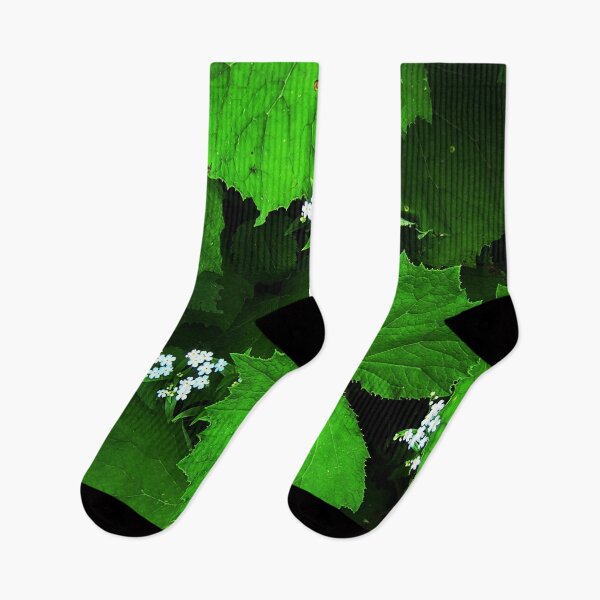 Item preview, Green leaves and white flowers. designed and sold by bernd49.
