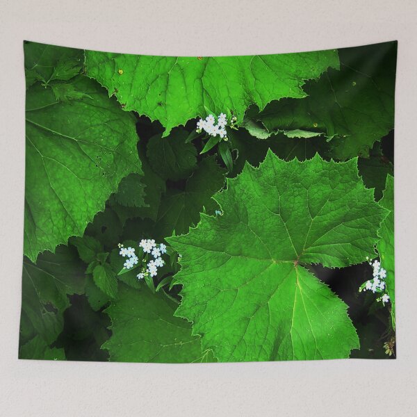 Item preview, Green leaves and white flowers. designed and sold by bernd49.