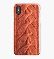 Alata knitted lace cable iPhone Case/Skin