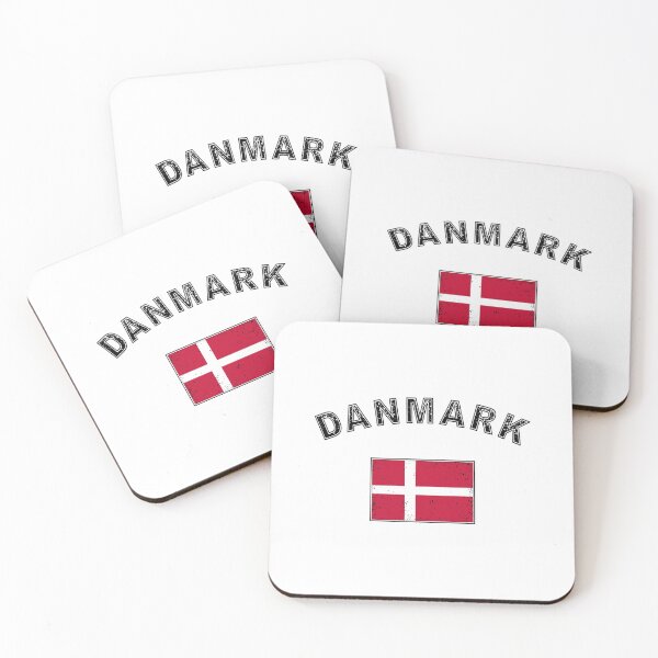 Item preview, Denmark Danish flag flag Copenhagen used-look designed and sold by GeogDesigns.