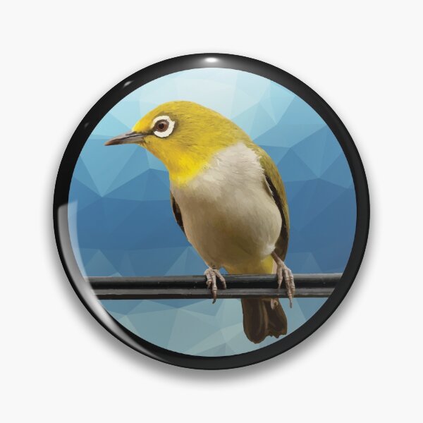 Item preview, Bird on railing - Feathered Friends - Small Bird on tree - Bird Images, Bird artwork designed and sold by LookFrog.