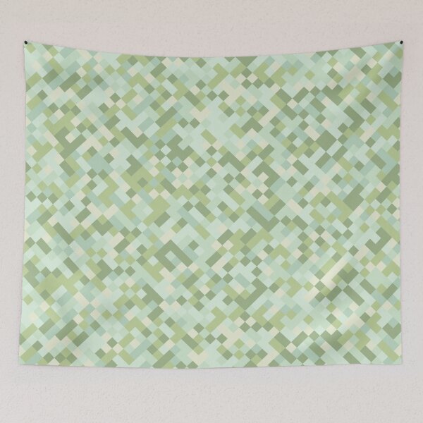 Item preview, mosaic, tile, square abstract light green seamless pattern designed and sold by Tanya-GR.
