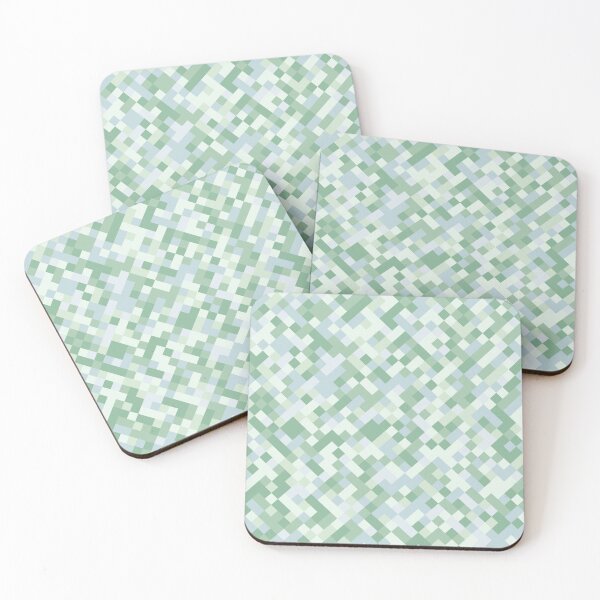 Item preview, mosaic, tile, square abstract dark green seamless pattern designed and sold by Tanya-GR.