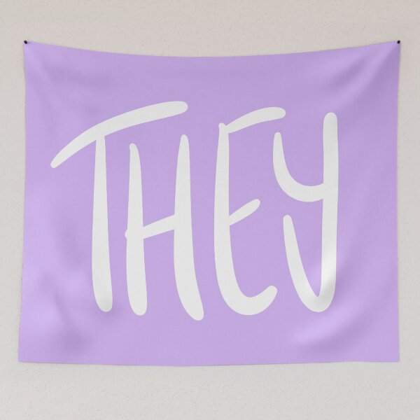 Item preview, THEY, v5, lavender/white designed and sold by Skyler Orion X.