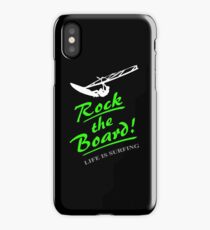 Rock the board - Windsurfing iPhone Case