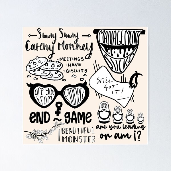 Item preview, Killing Eve Series 3 Episode Titles designed and sold by Royal Red Panda.