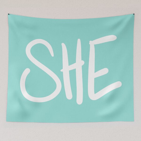 Item preview, SHE, v5, seafoam/white designed and sold by Skyler Orion X.
