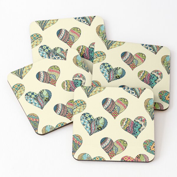 Item preview, Funky flower Hearts designed and sold by Delicarte.
