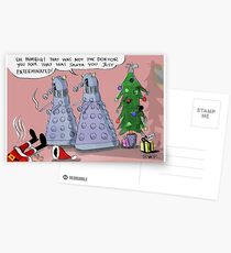 dalek xmas Postcards