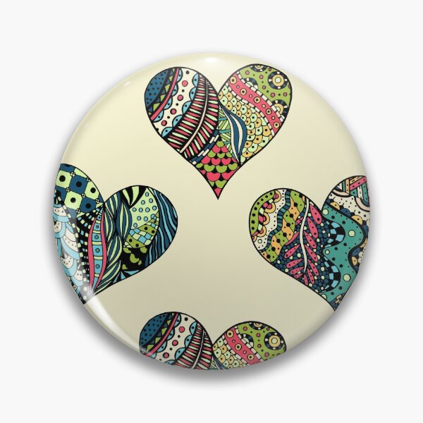 Item preview, Funky flower Hearts designed and sold by Delicarte.