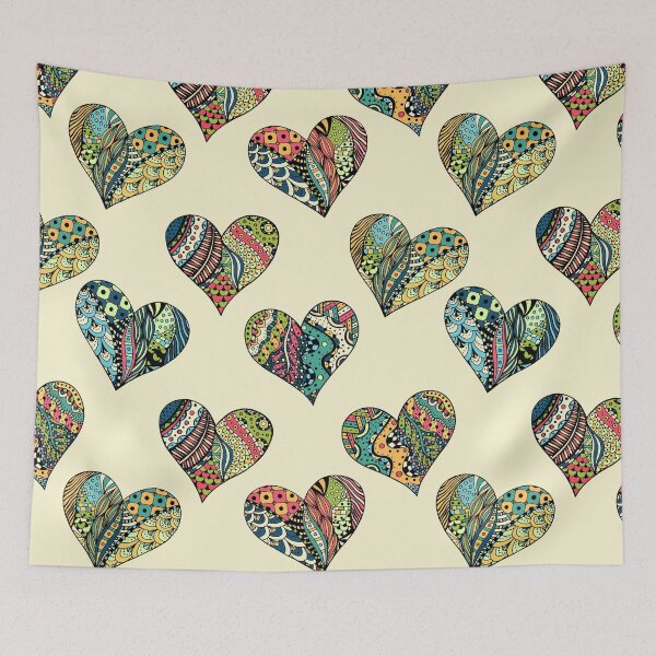 Item preview, Funky flower Hearts designed and sold by Delicarte.