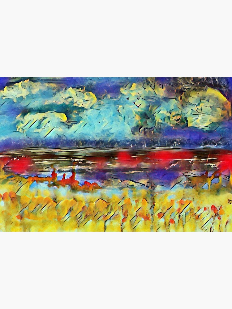 Seascape 1 a lovely original artwork created in acrylic and mixed media with a sprinkling of digital designed by (c) Janet Watson Art xx by JanetWatsonArt
