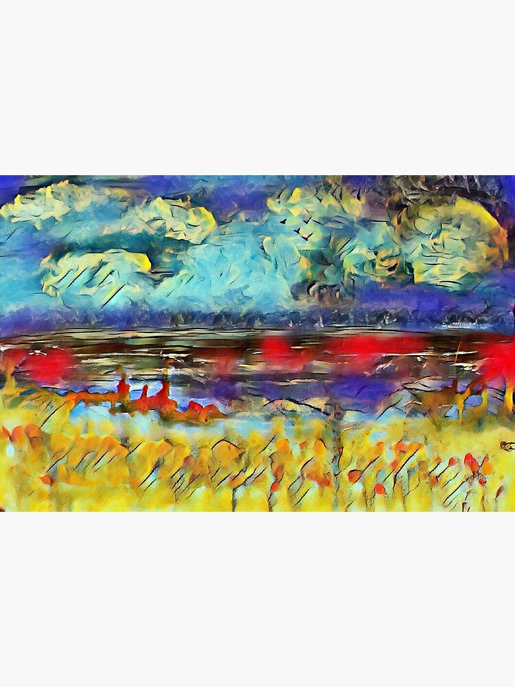 Seascape 1 a lovely original artwork created in acrylic and mixed media with a sprinkling of digital designed by (c) Janet Watson Art xx by JanetWatsonArt