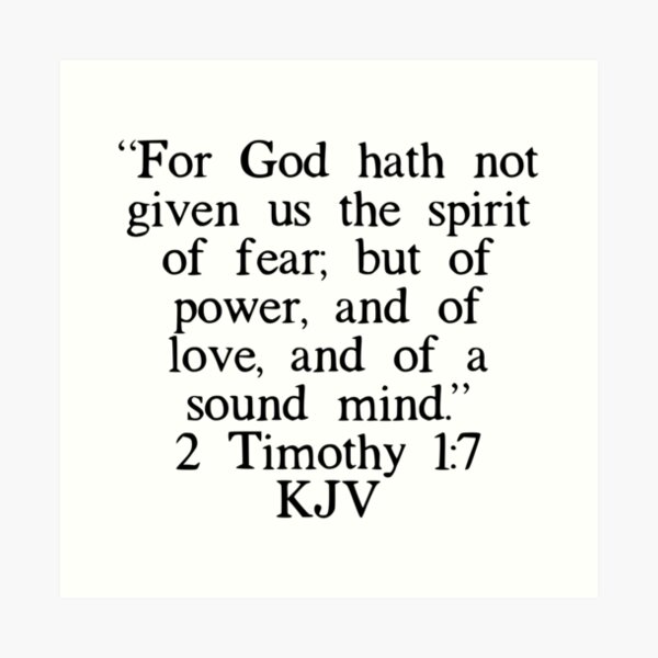 timothy 1 7 kjv