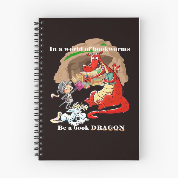 Item preview, Be A Book Dragon White designed and sold by Tpar.