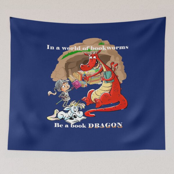 Item preview, Be A Book Dragon White designed and sold by Tpar.