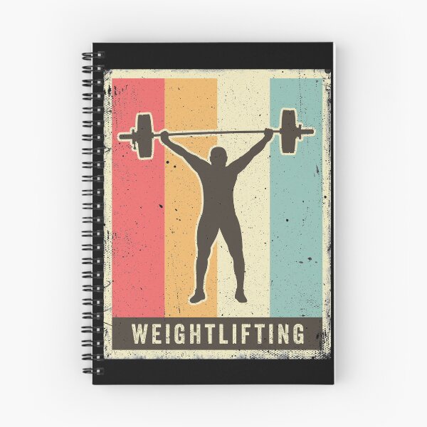 Item preview, Weightlifting Vintage Retro Sports designed and sold by Bearly Creative.