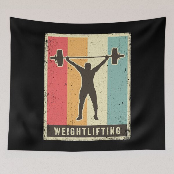 Item preview, Weightlifting Vintage Retro Sports designed and sold by Serghei Ursu.
