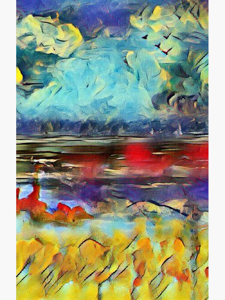 Seascape 1 a lovely original artwork created in acrylic and mixed media with a sprinkling of digital designed by (c) Janet Watson Art xx by JanetWatsonArt