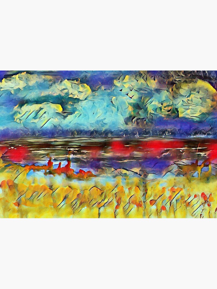 Seascape 1 a lovely original artwork created in acrylic and mixed media with a sprinkling of digital designed by (c) Janet Watson Art xx by JanetWatsonArt