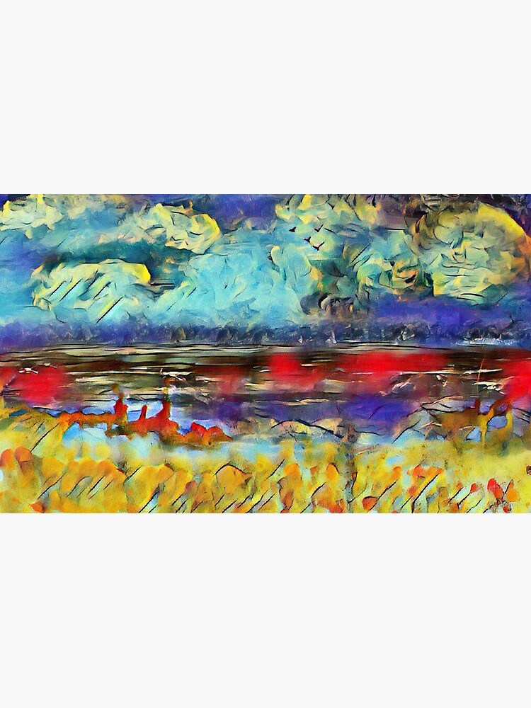 Seascape 1 a lovely original artwork created in acrylic and mixed media with a sprinkling of digital designed by (c) Janet Watson Art xx by JanetWatsonArt