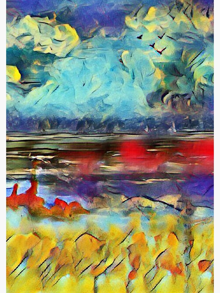 Seascape 1 a lovely original artwork created in acrylic and mixed media with a sprinkling of digital designed by (c) Janet Watson Art xx by JanetWatsonArt