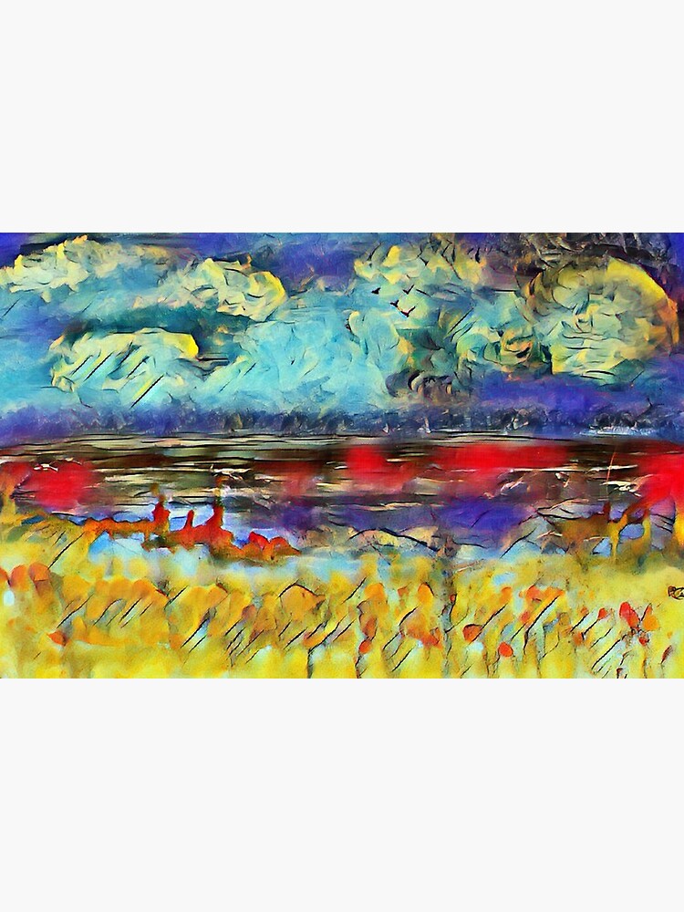 Seascape 1 a lovely original artwork created in acrylic and mixed media with a sprinkling of digital designed by (c) Janet Watson Art xx by JanetWatsonArt