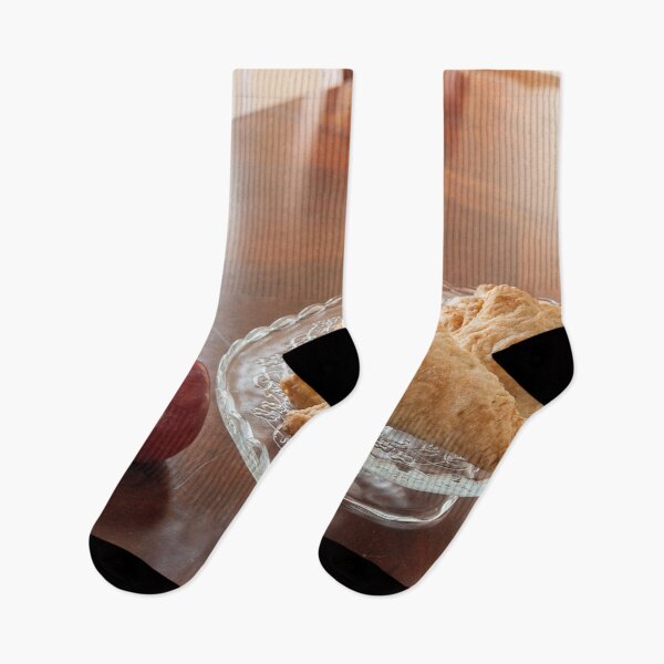 Item preview, Apple turnovers in wood table designed and sold by Sari Castro.