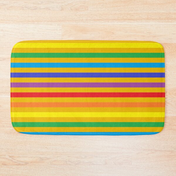 Item preview, Rainbow and Gold Stripes  designed and sold by lornakay.