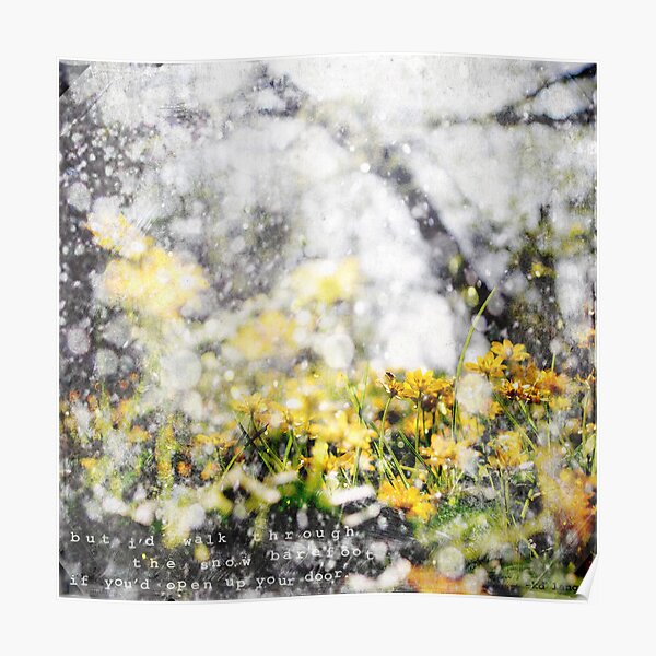 Through the Snow Barefoot Poster