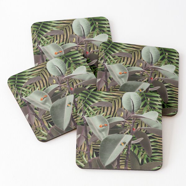 Item preview, Palm leaves with flowers and bugs, redecorate, refurbish, nature, Fall designed and sold by jayne0524.