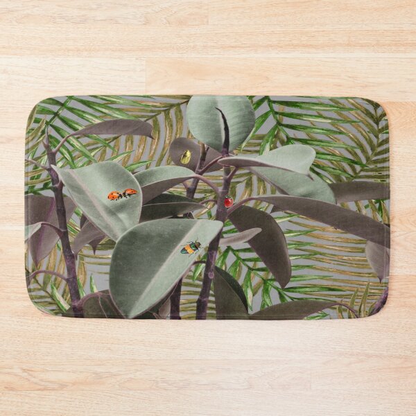 Item preview, Palm leaves with flowers and bugs, redecorate, refurbish, nature, Fall designed and sold by jayne0524.