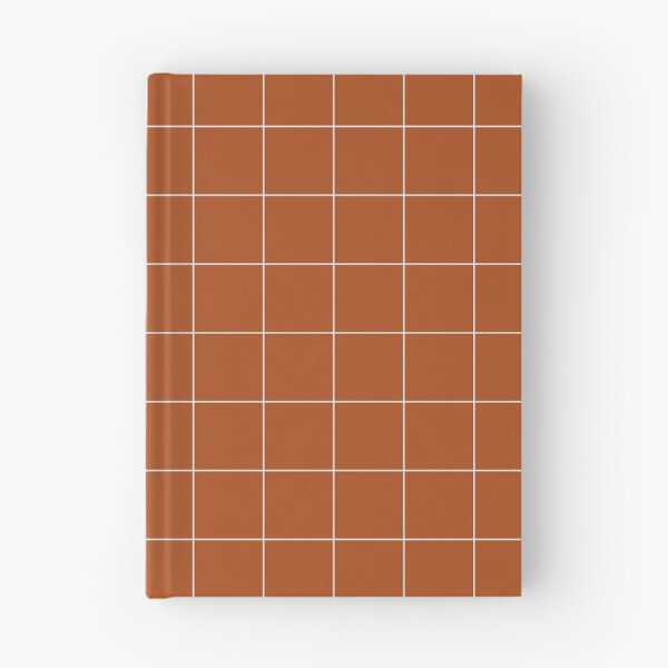 Item preview, Windowpane Check Grid (white/burnt orange) designed and sold by Design Minds Boutique.