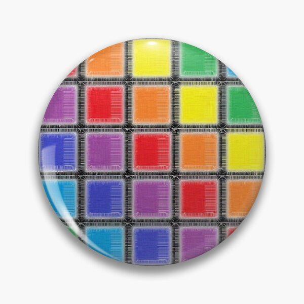 Item preview, Rainbow Scratched Squares  designed and sold by lornakay.