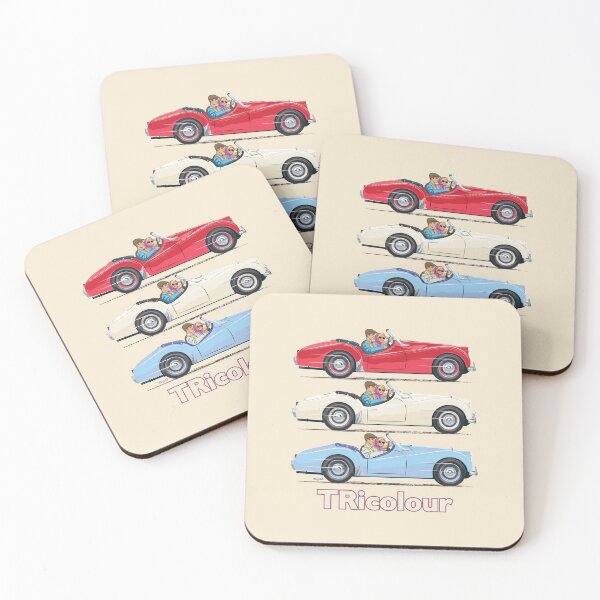 Item preview, A mix of early TRs in Red, White and Blue (RHD) designed and sold by Bigs66.