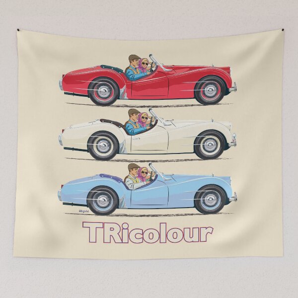 Item preview, A mix of early TRs in Red, White and Blue (RHD) designed and sold by Bigs66.