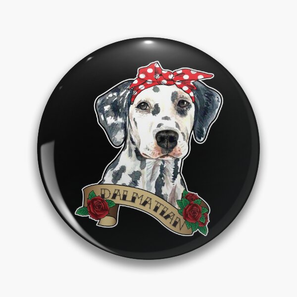 Item preview, Dalmatian Gift For A Dog Mom Cute Bandanna Tattoo Illustration  designed and sold by JessieJune.