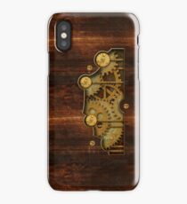 Brass and old wood Steampunk cover iPhone Case