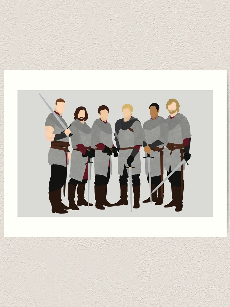 The Knights Of Camelot Merlin Art Print By Carolam Redbubble