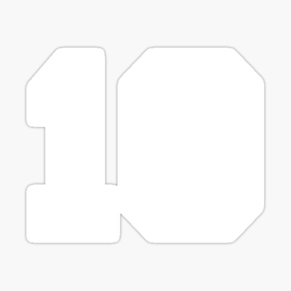 number 10 ten sticker for sale by allwellia redbubble