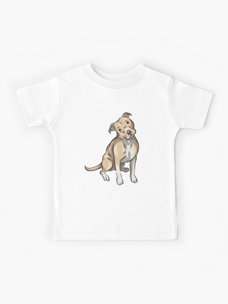 The Red, White, Blue Pitbull Dog Dog T-Shirt