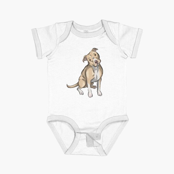 Item preview, Cute Fawn Pitbull Terrier | Cartoon Dog designed and sold by shirinsart.