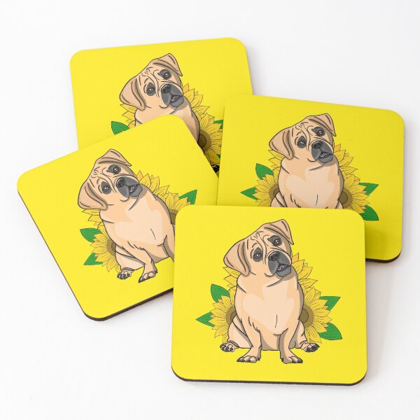 Item preview, Puggle Dog With Sunflowers Gift For Puppy or Rescue Pug Beagle Mom Dad designed and sold by JessieJune.