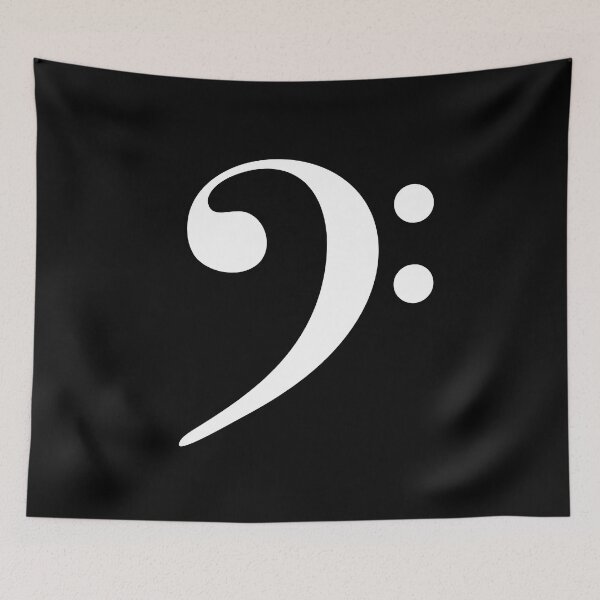 Item preview, Baseline Beat Bass Clef music symbol designed and sold by Glimmersmith.