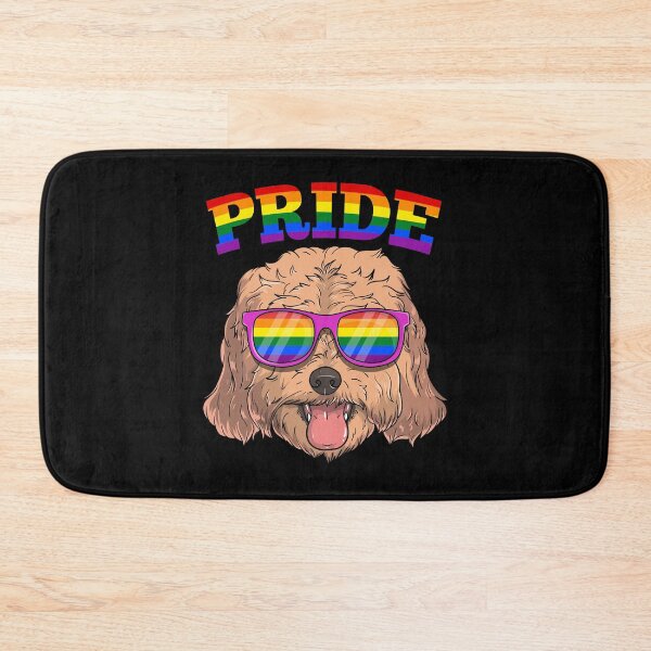 Item preview, Gay Pride Cockapoo Dog with LGBT Rainbow Sunglasses designed and sold by fatamyfan1.